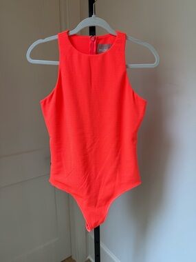 NEW Show Me Your MuMu Neon Coral Bodysuit